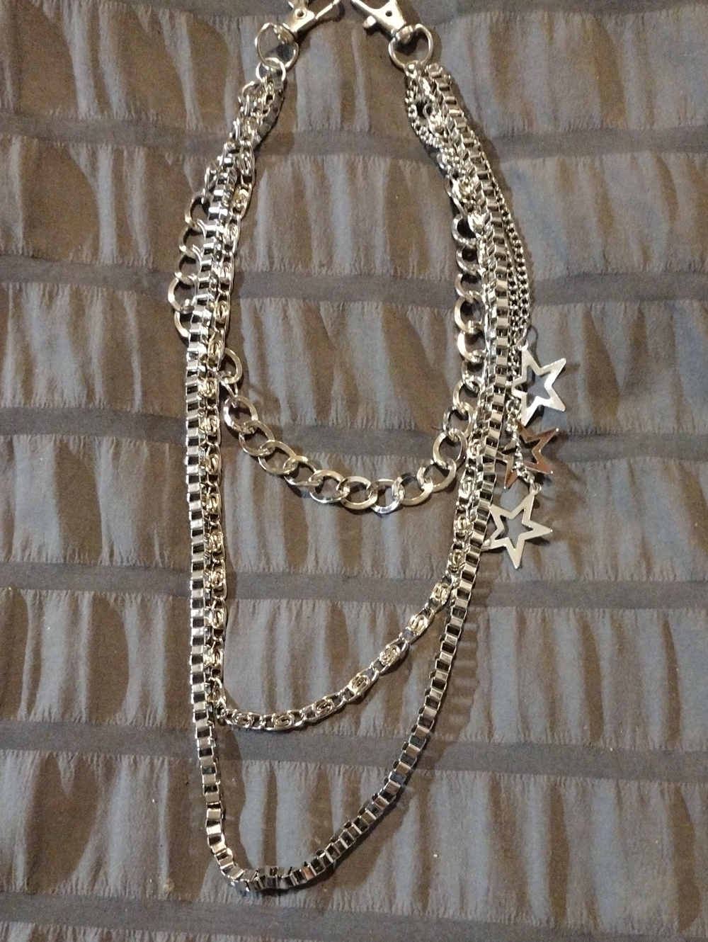 Men's Multi-Chain Waist & Pocket Accessory - Silver - Picture 3 of 4